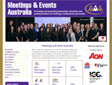 Tablet Screenshot of meetingsevents.com.au